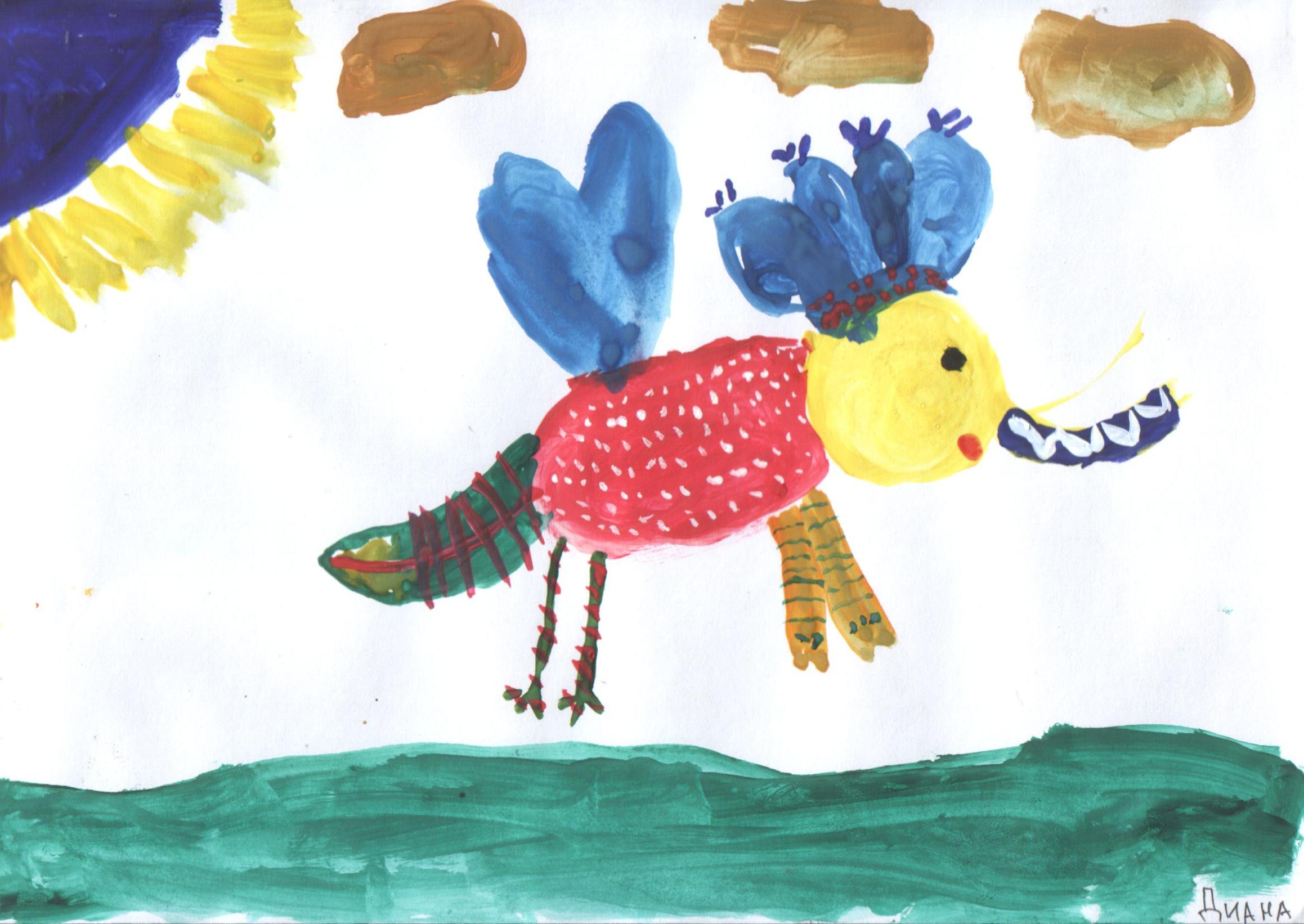 Фантазийное животное рисунок для детей